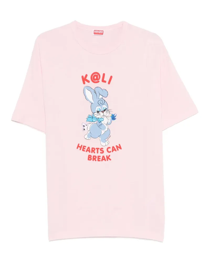 Kenzo graphic print T-shirt - Rosa Rosa
