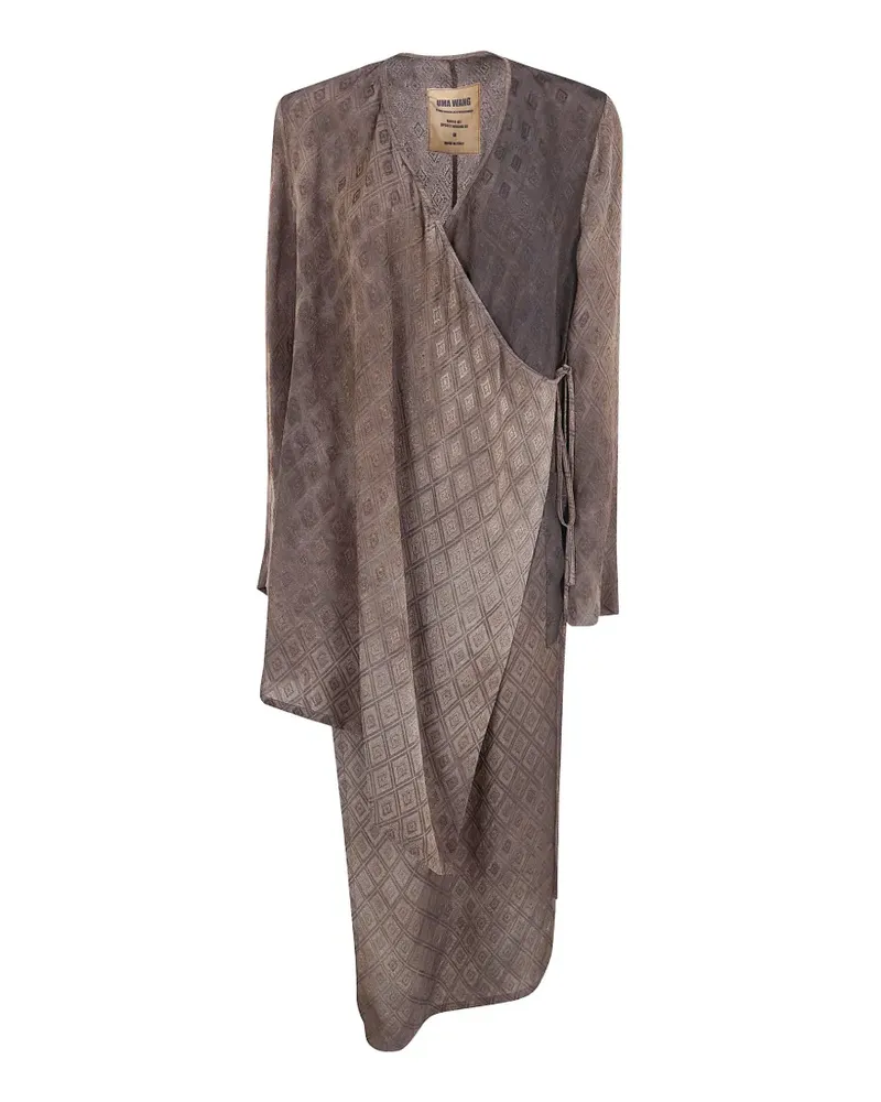 Uma Wang Mantel mit geometrischem Muster - Braun Braun