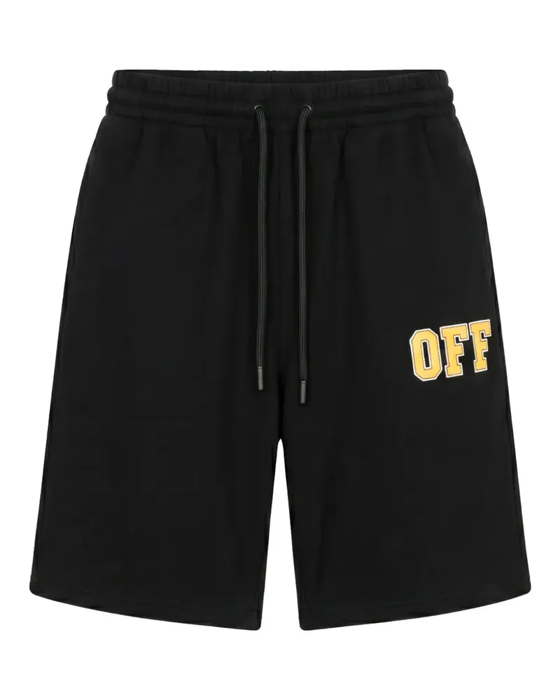 OFF-WHITE Shorts mit Logo-Print - Schwarz Schwarz
