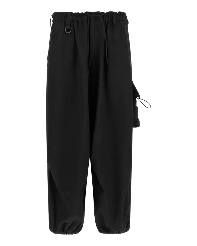 Y-3 Cargohose mit Logo-Print - Schwarz Schwarz