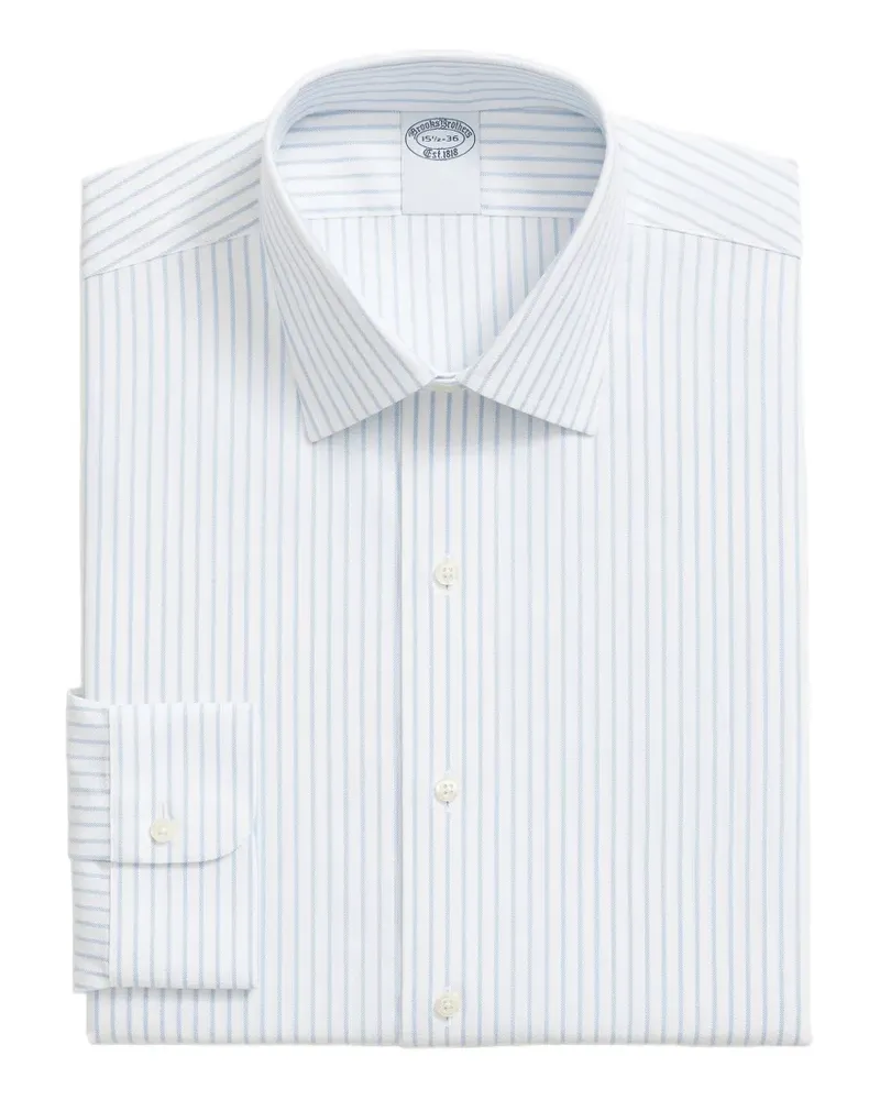 Brooks Brothers Gestreiftes Hemd - Weiß Weiß
