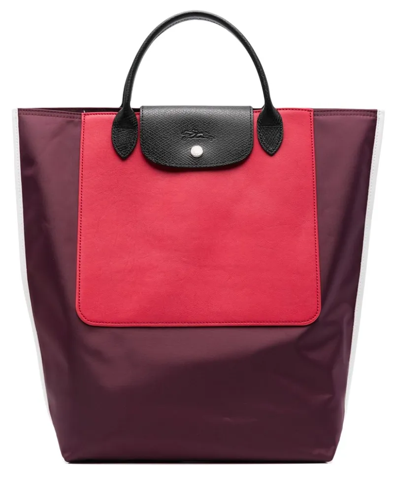 Longchamp Mittelgroße Cabas Handtasche Violett