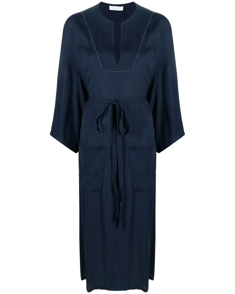 Fabiana Filippi Midikleid mit Gürtel - Blau Blau