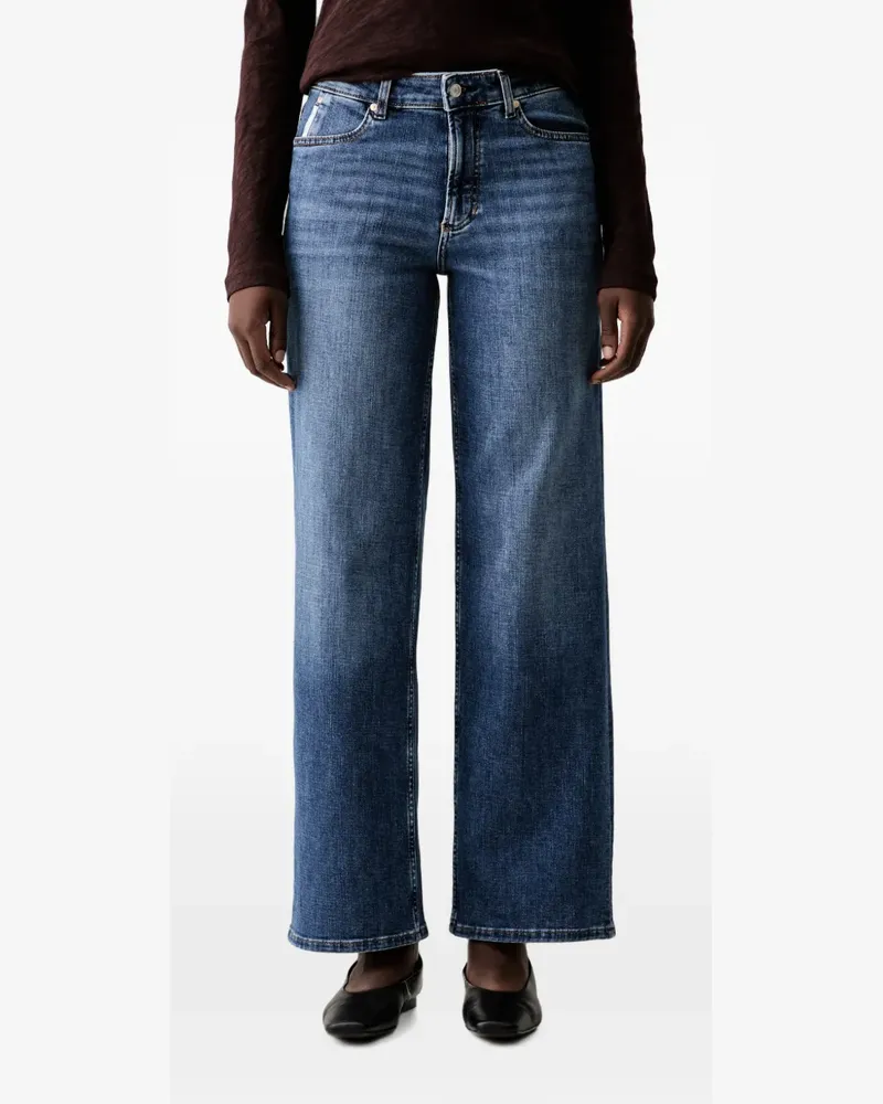 Marc O'Polo Tomke Wide-Leg-Jeans - Blau Blau
