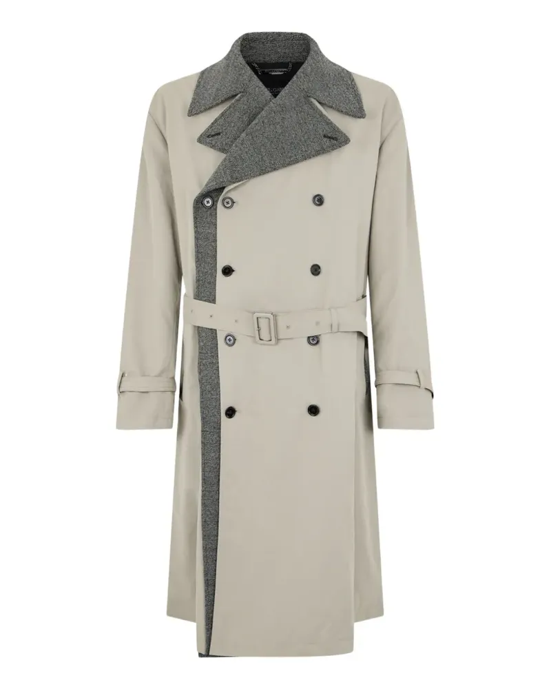 Dolce & Gabbana Wendbarer doppelreihiger Trenchcoat - Nude Nude