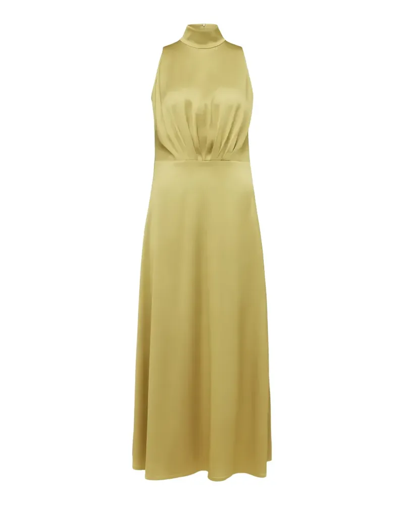 Drykorn Amabel satin-finish gathered maxi dress - Grün Grün
