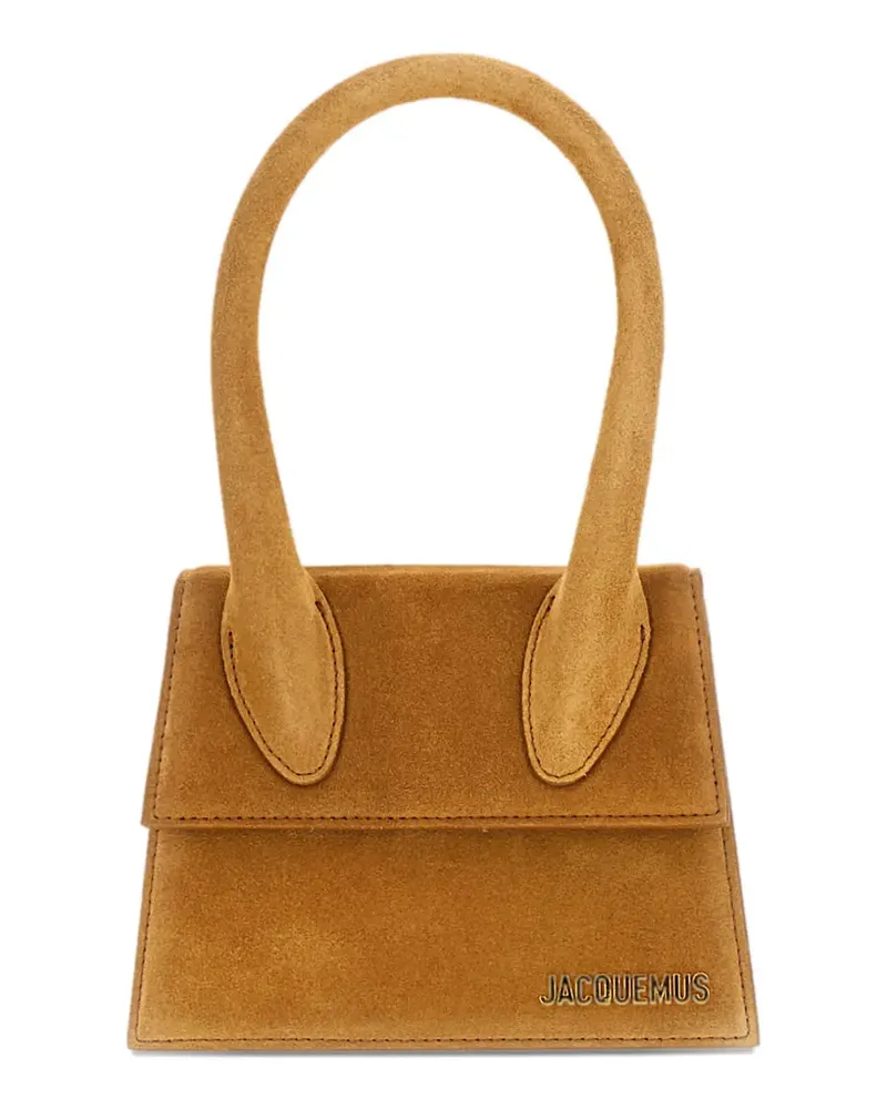 Jacquemus Schultertasche mit Schnallenprägung - Nude Nude