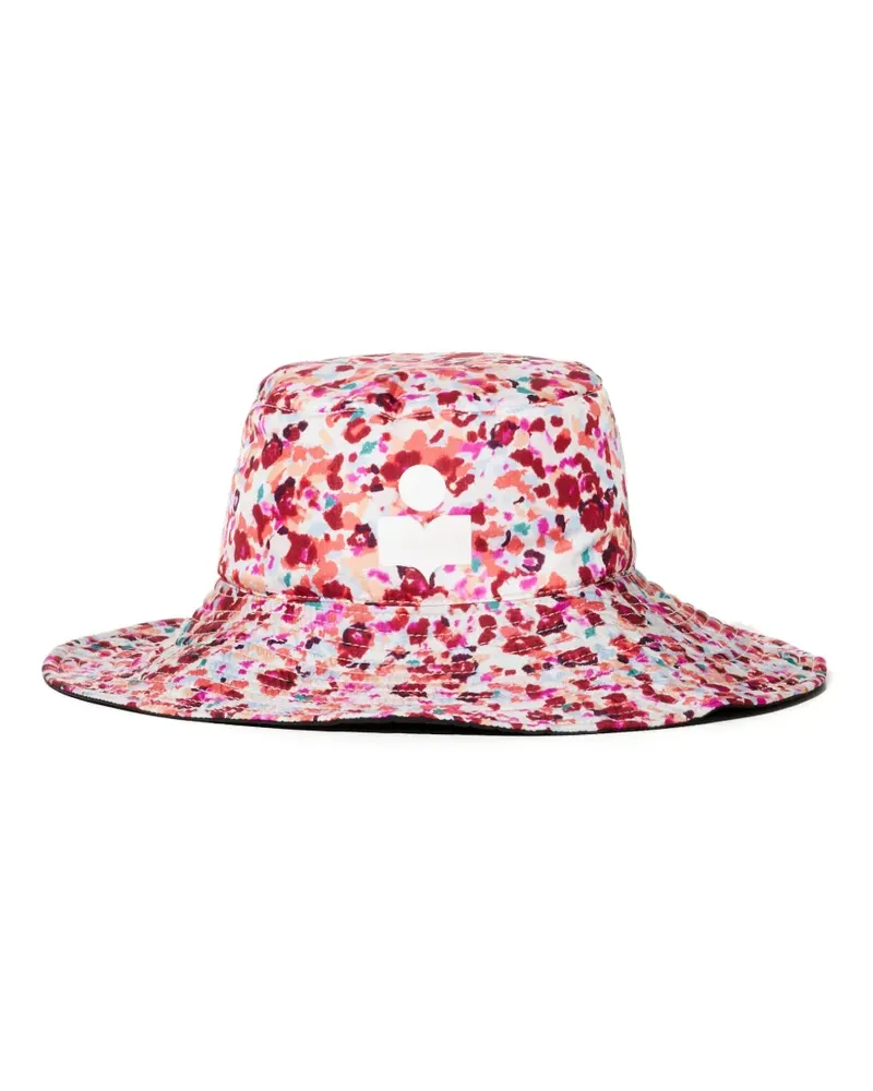 Isabel Marant Wendbarer Fischerhut mit Blumen-Print - Weiß Weiß
