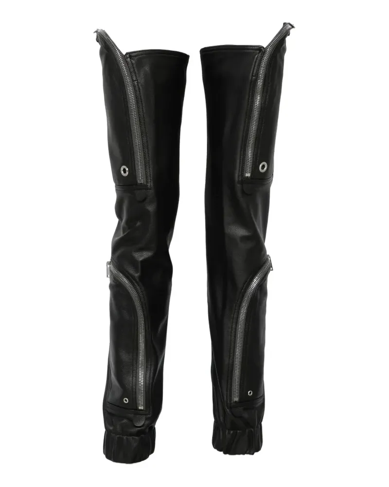 Rick Owens Cargohose aus Leder - Schwarz Schwarz