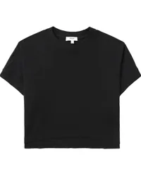 AGOLDE Cropped-T-Shirt mit rundem Ausschnitt Schwarz