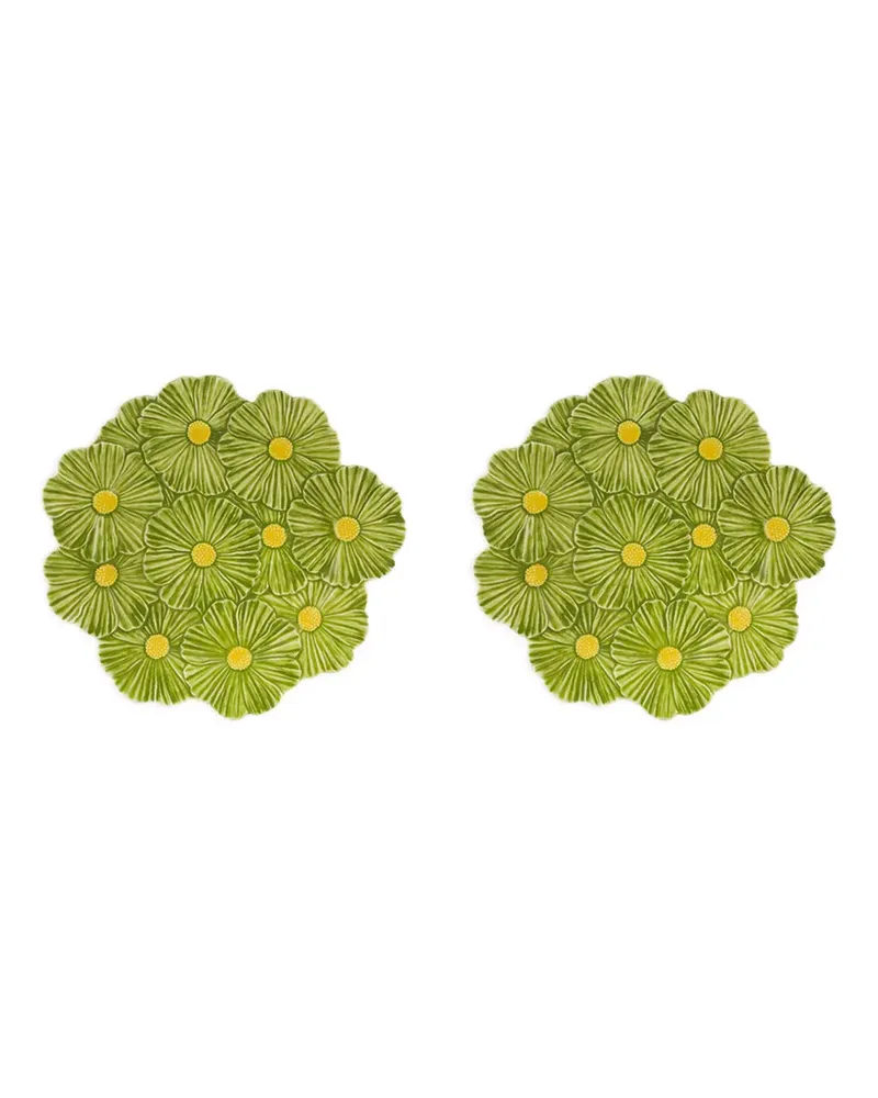Bordallo Pinheiro Maria Flor plate set (two-person setting) - Grün Grün