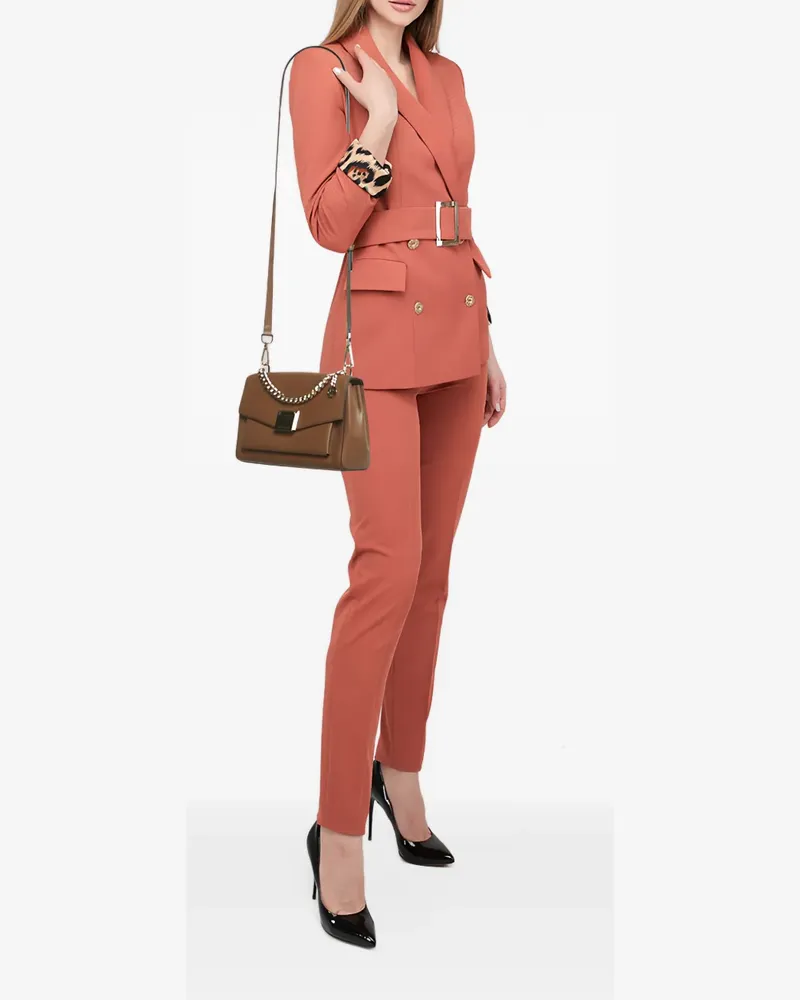 Michael Kors Lita Schultertasche mit Kette - Braun Braun