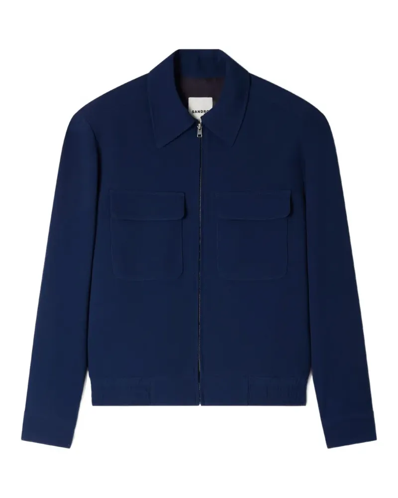 Sandro Jacke mit Reißverschluss - Blau Blau
