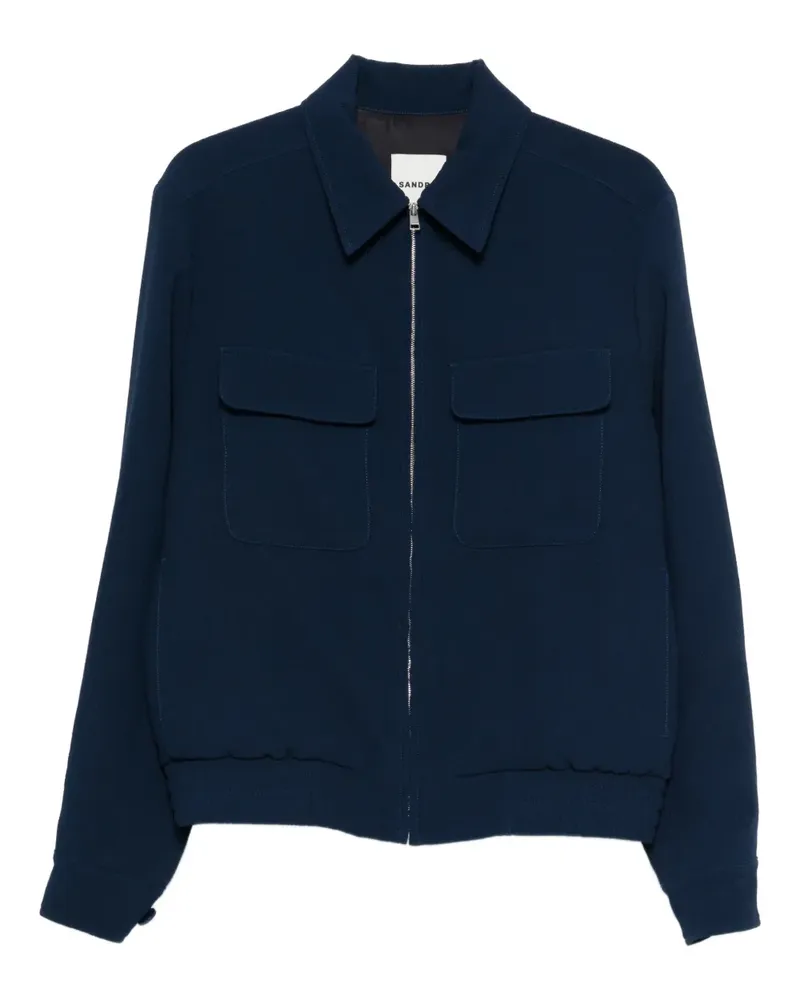 Sandro Jacke mit Reißverschluss - Blau Blau