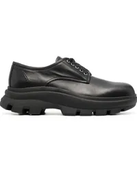 Jil Sander Derby-Schuhe mit dicker Sohle Schwarz