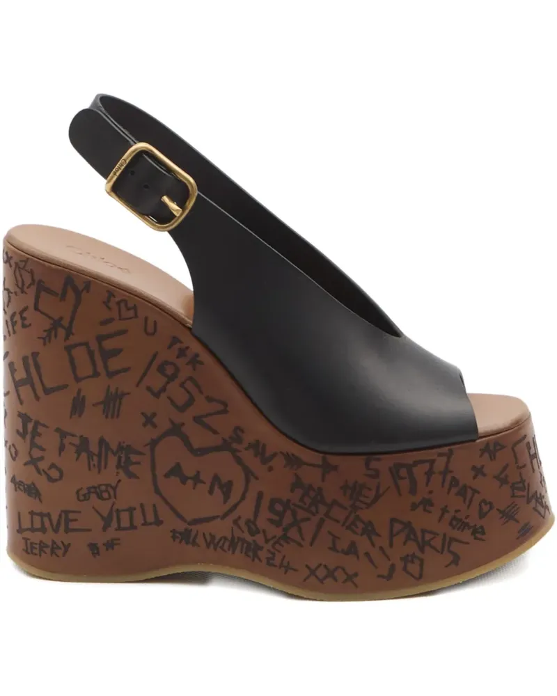 Chloé Maxime Sandalen 13mm - Schwarz Schwarz