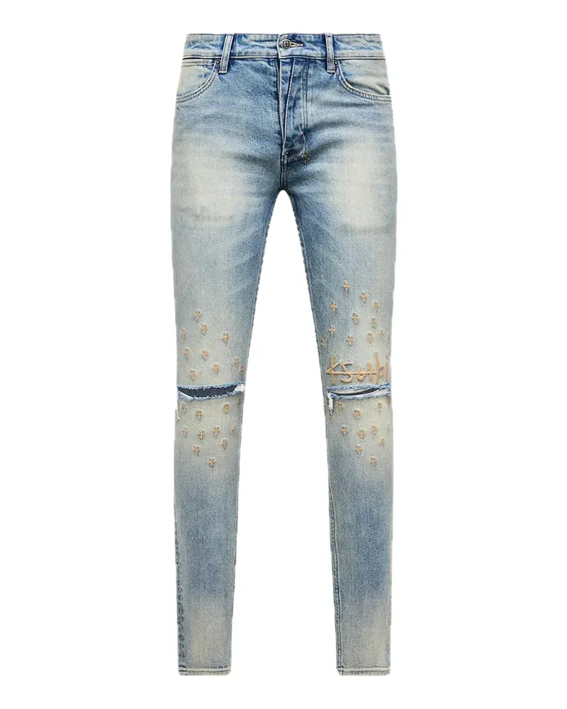 ksubi Van Winkle Astral Grid skinny jeans - Blau Blau