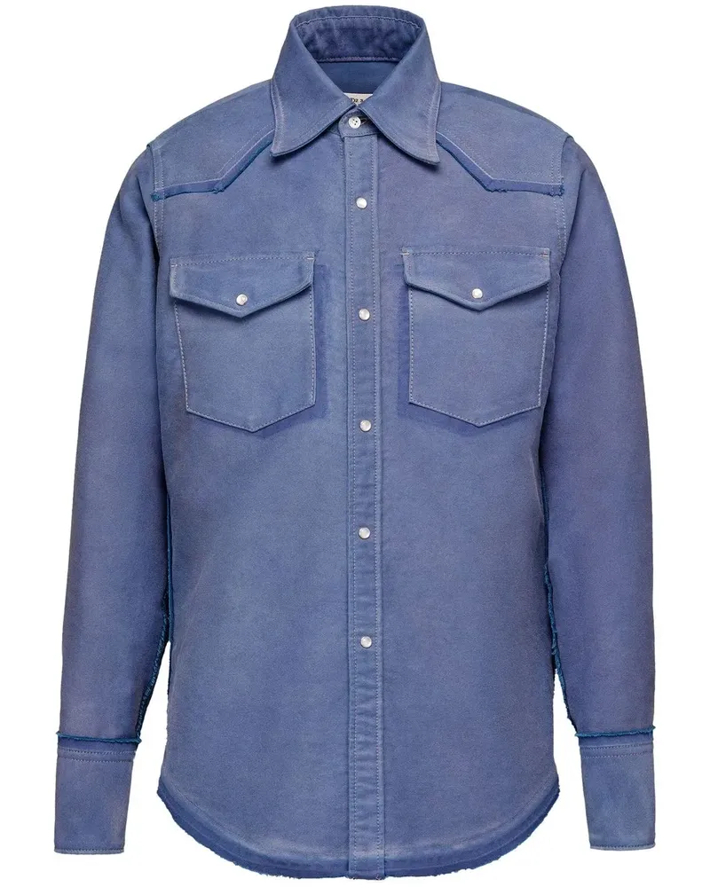 Maison Margiela Langärmeliges Hemd - Blau Blau