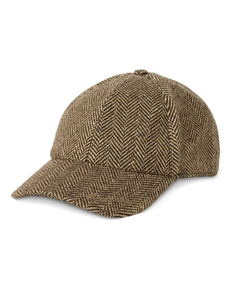 Ralph Lauren Baseballkappe mit Fischgrätenmuster - Braun Braun