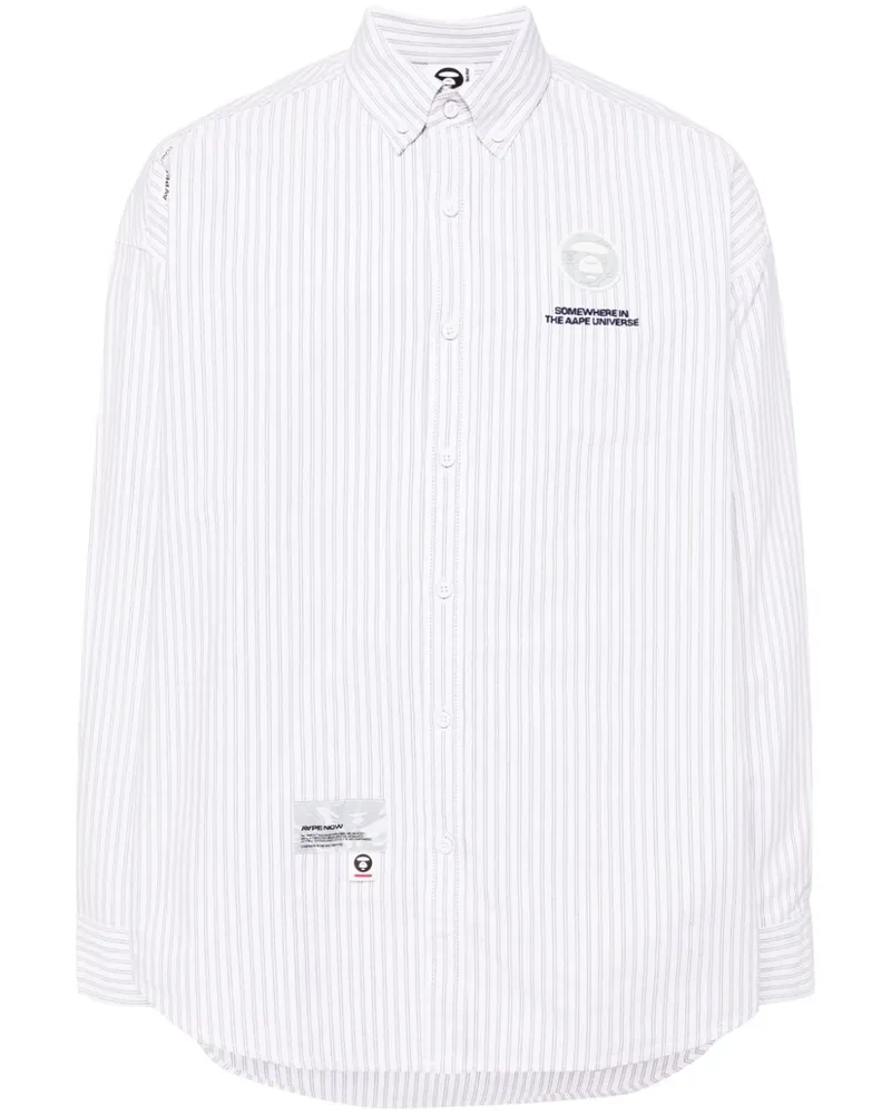BAPE Gestreiftes Hemd - Blau Blau