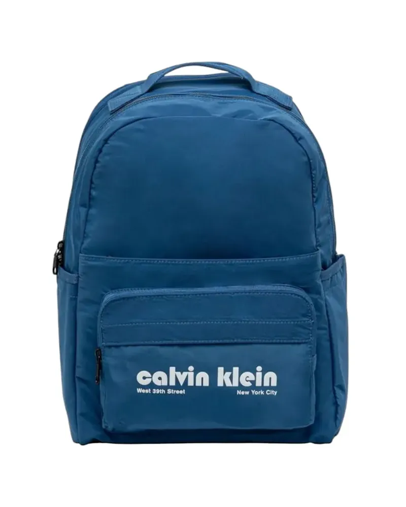 Calvin Klein logo-print backpack - Blau Blau
