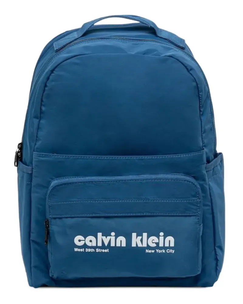 Calvin Klein logo-print backpack - Blau Blau