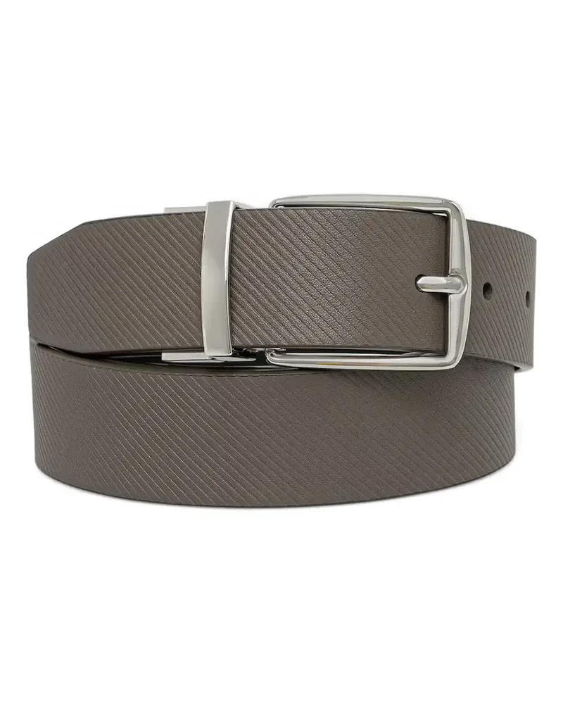 Marc O'Polo reversible textured-leather belt - Grau Grau