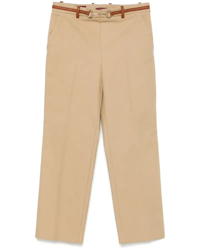 Gucci Hose mit Horsebit-Detail - Nude Nude