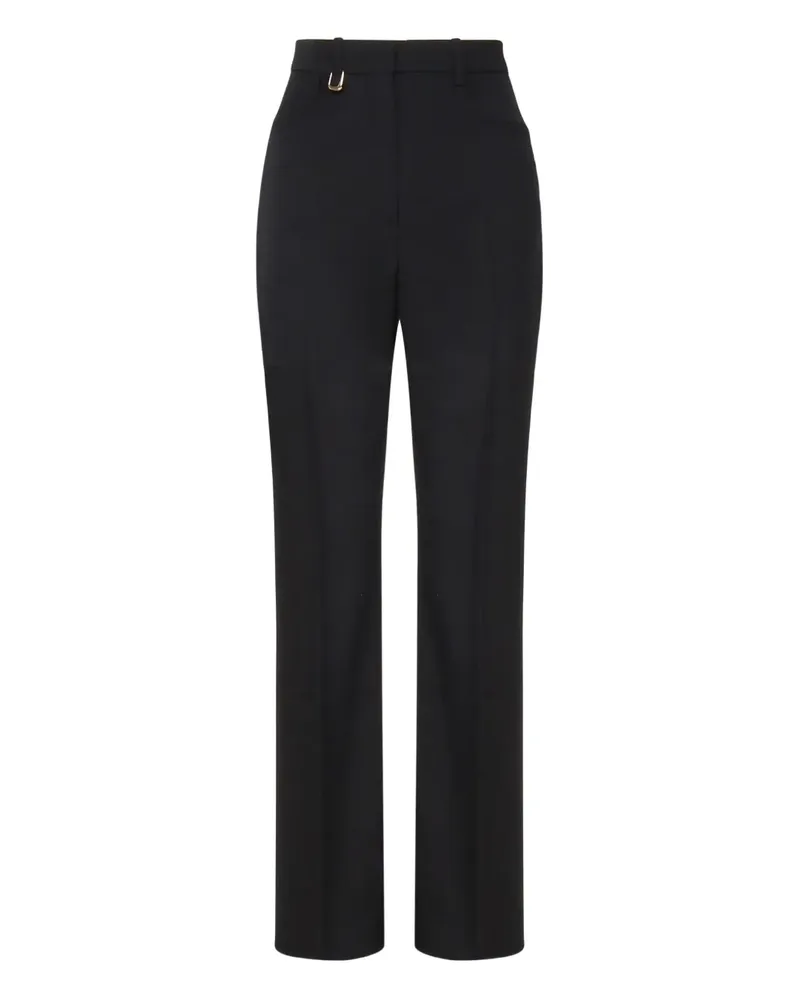 Jacquemus Sauge High-Waist-Hose mit Seitentaschen - Schwarz Schwarz