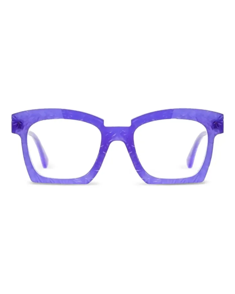 KUBORAUM textured square-frame glasses - Violett Violett