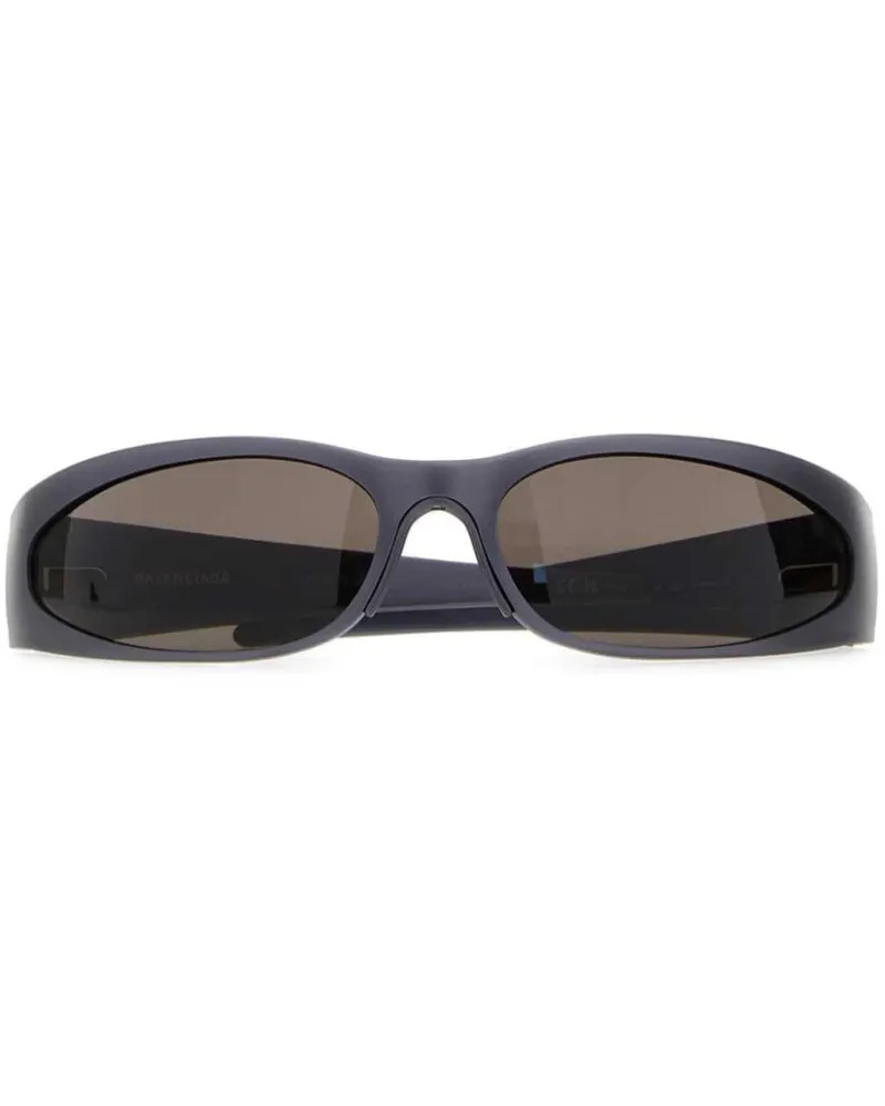 Balenciaga Sonnenbrille mit ovalem Gestell - Grau Grau