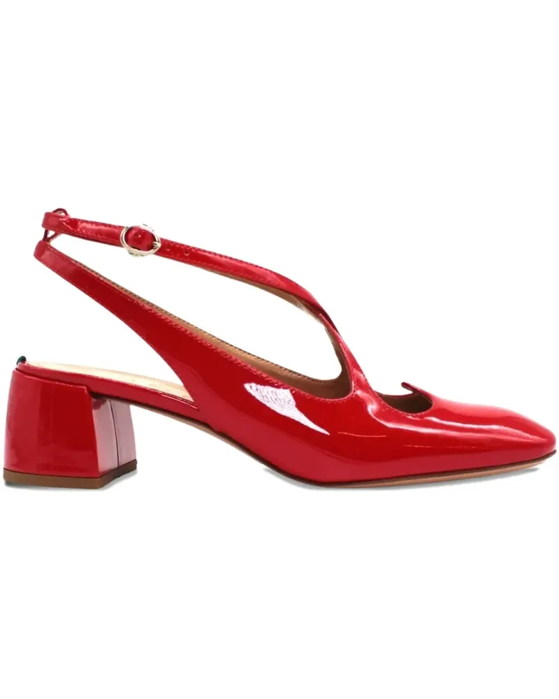 A.BOCCA Slingback-Mules mit Blockabsatz 45mm - Rot Rot