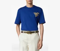 Medusa Totem T-Shirt mit Print - Blau