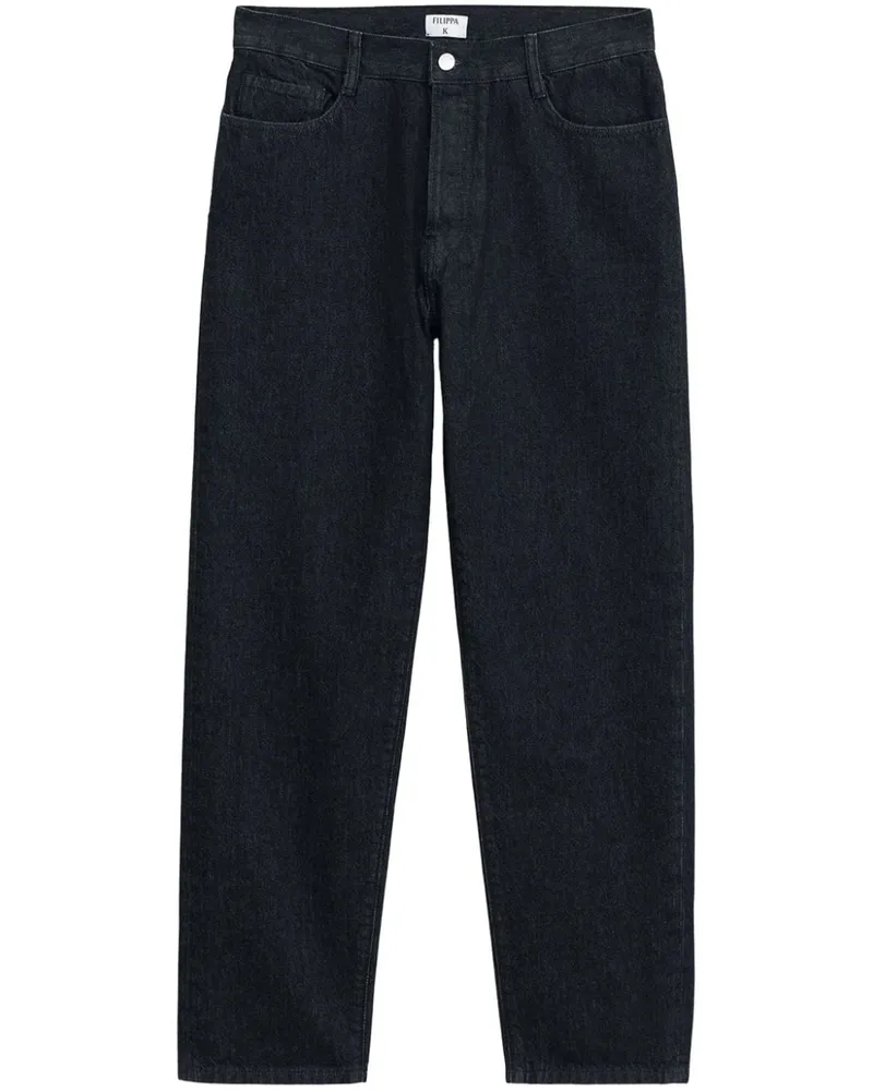 Filippa K Schmal zulaufende Cropped-Hose - Schwarz Schwarz