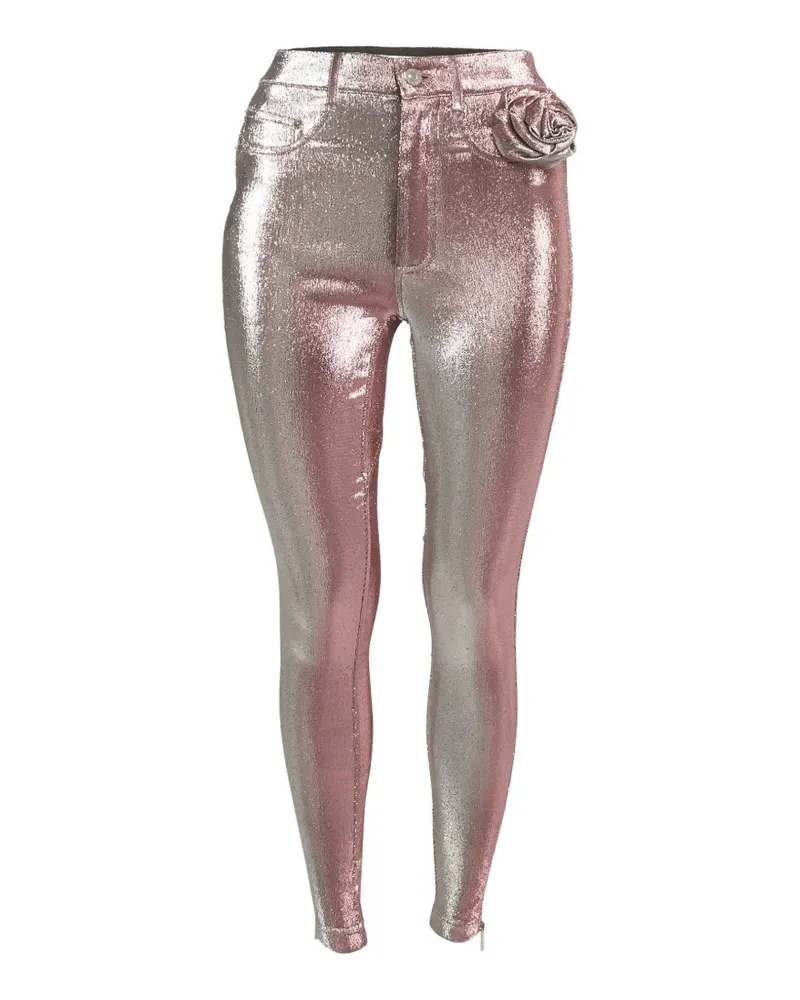 Area Leggings mit Rosettendetail - Rosa Rosa