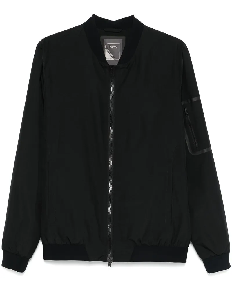Herno Wasserabweisender Windbreaker - Schwarz Schwarz