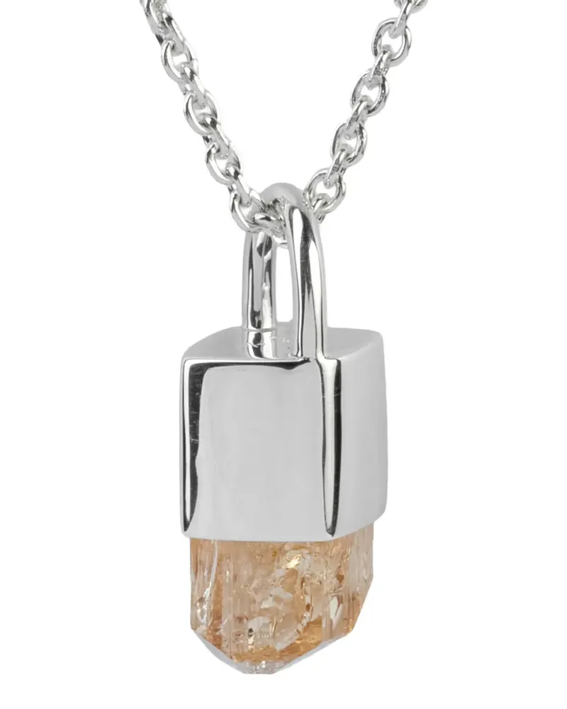 Parts Of Four sterling silver Talisman imperial topaz necklace - Silber Silber