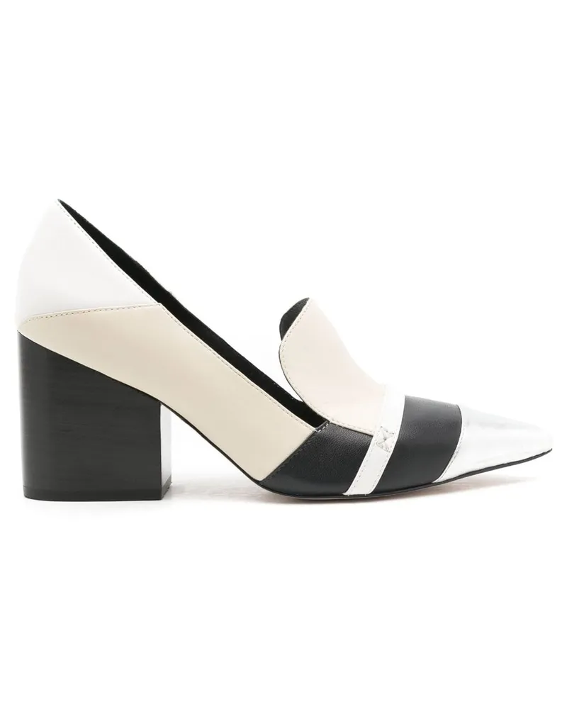 Sarah Chofakian Spitze Pumps 80mm - Weiß Weiß