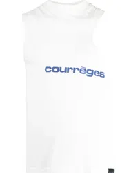 Courrèges Asymmetrisches Tanktop Weiß