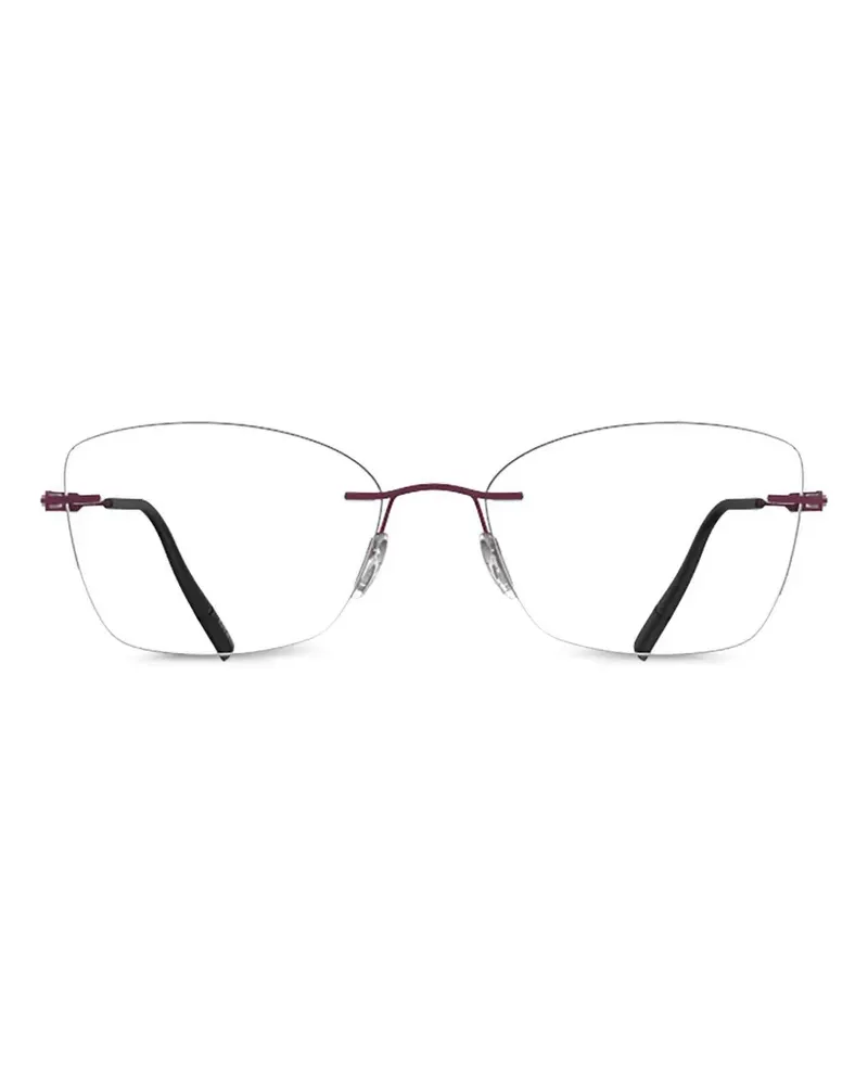 Silhouette Rahmenlose Brille - Rot Rot