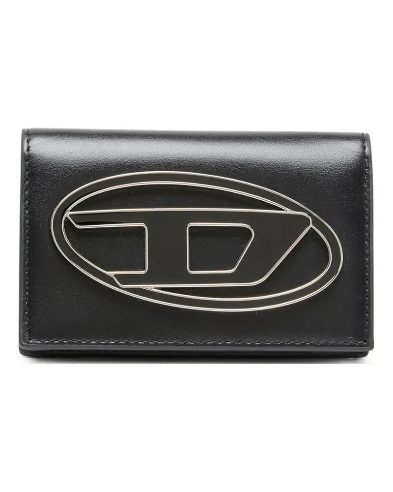 Diesel 1DR Kartenetui mit Metallic-Logo - Schwarz Schwarz