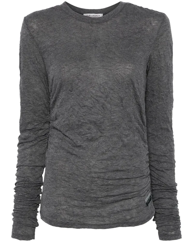 Our Legacy Strain T-Shirt - Grau Grau