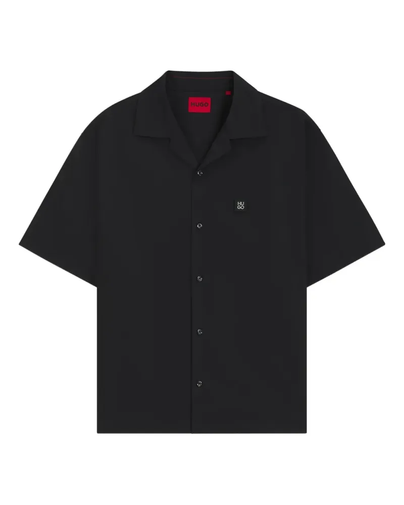HUGO BOSS Kurzärmeliges Hemd - Schwarz Schwarz