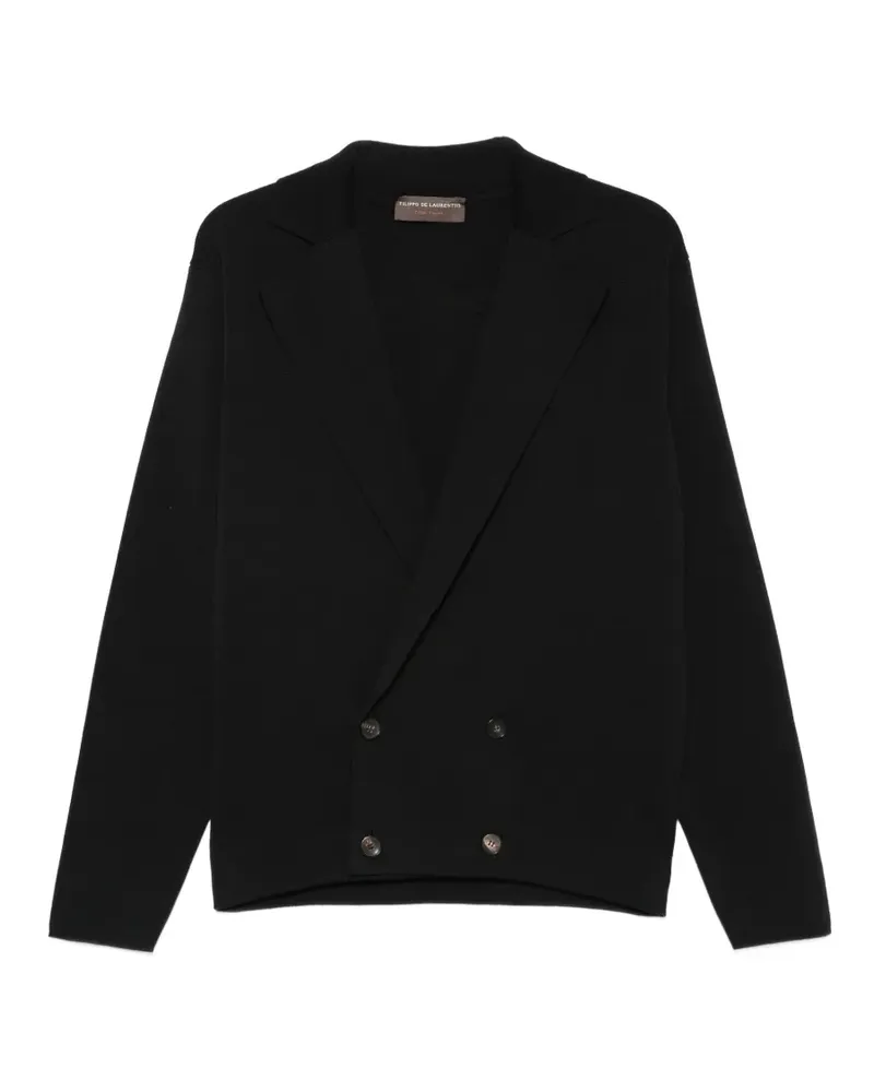 Filippo de Laurentiis double breasted cardigan - Schwarz Schwarz