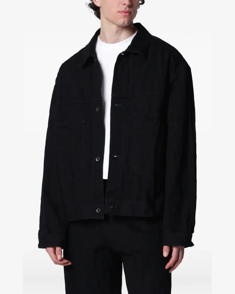 Studio Nicholson Geknöpfte Jacke - Schwarz Schwarz