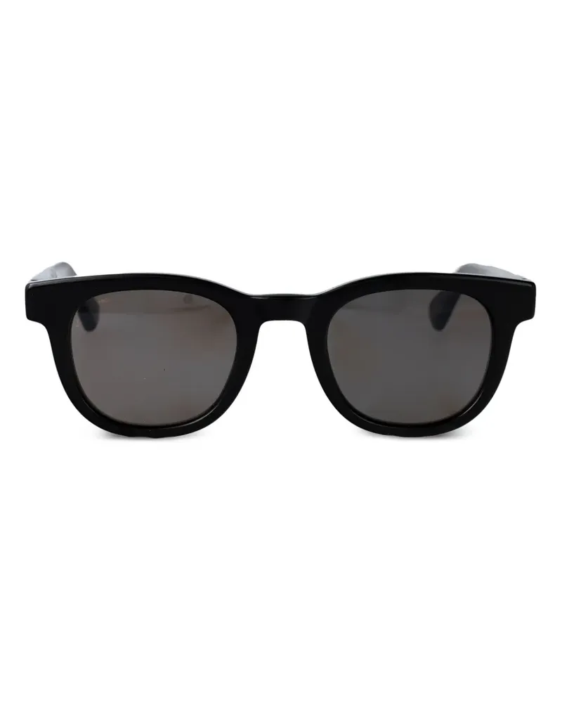 Mykita Sonnenbrille mit rundem Gestell - Schwarz Schwarz
