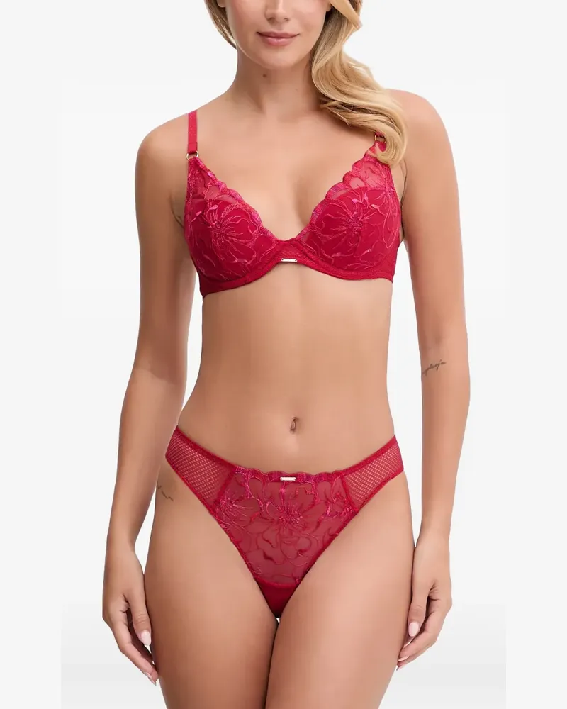 Chantelle BH mit Blumenstickerei - Rot Rot