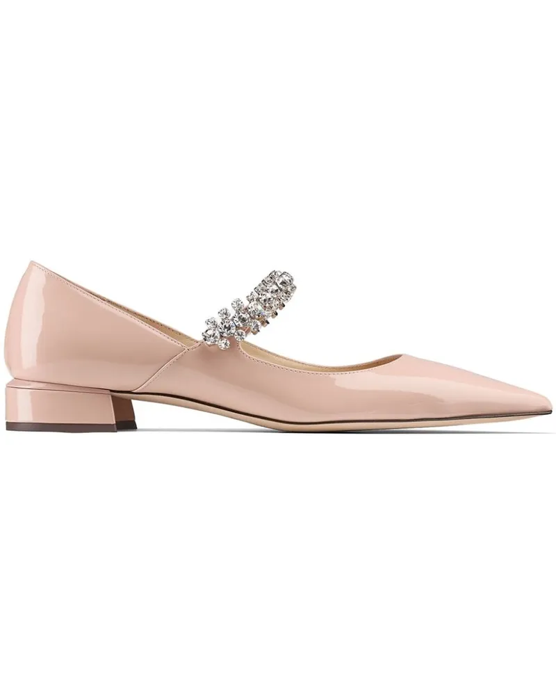 Jimmy Choo Bing Ballerinas mit Kristallriemen - Rosa Rosa