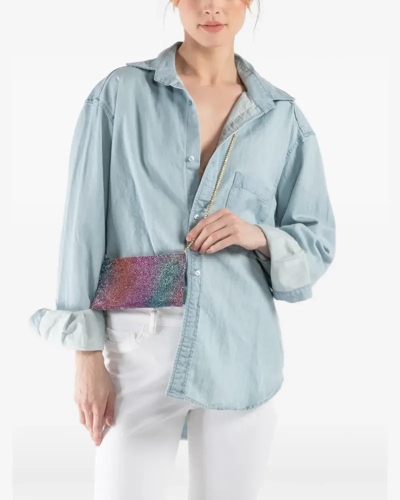 Benedetta Bruzziches Bestfriend Schultertasche mit Kettenriemen - Rosa Rosa