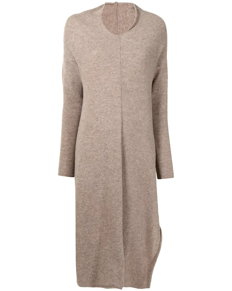 forme d'expression Langes Strickkleid - Braun Braun